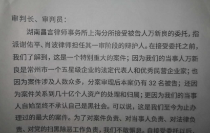 从百亿企业家万新良的涉黑辩护词看执法的儿戏